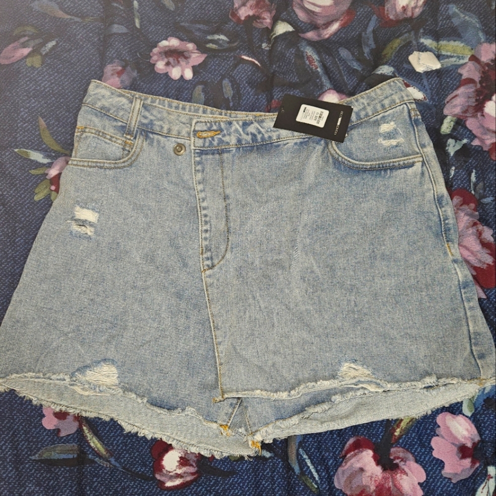 Fashion Nova Womens Jean Skort